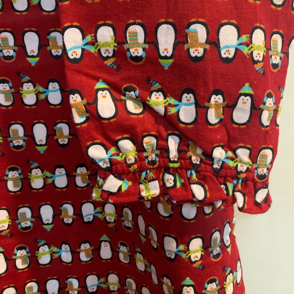 Flannel People Women's Red Printed Long Nightgown Robe - Picture 8 of 14